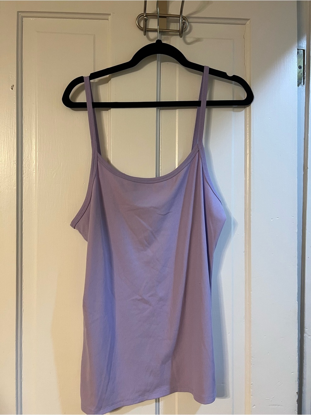 No Boundaries Lavender Ribbed Active Crop Top